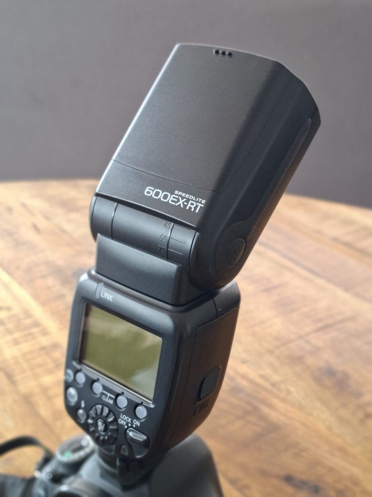 Canon Speedlite 600EX-RT — top-flitser, perfecte staat, Ophalen of Verzenden, Zo goed als nieuw, Canon