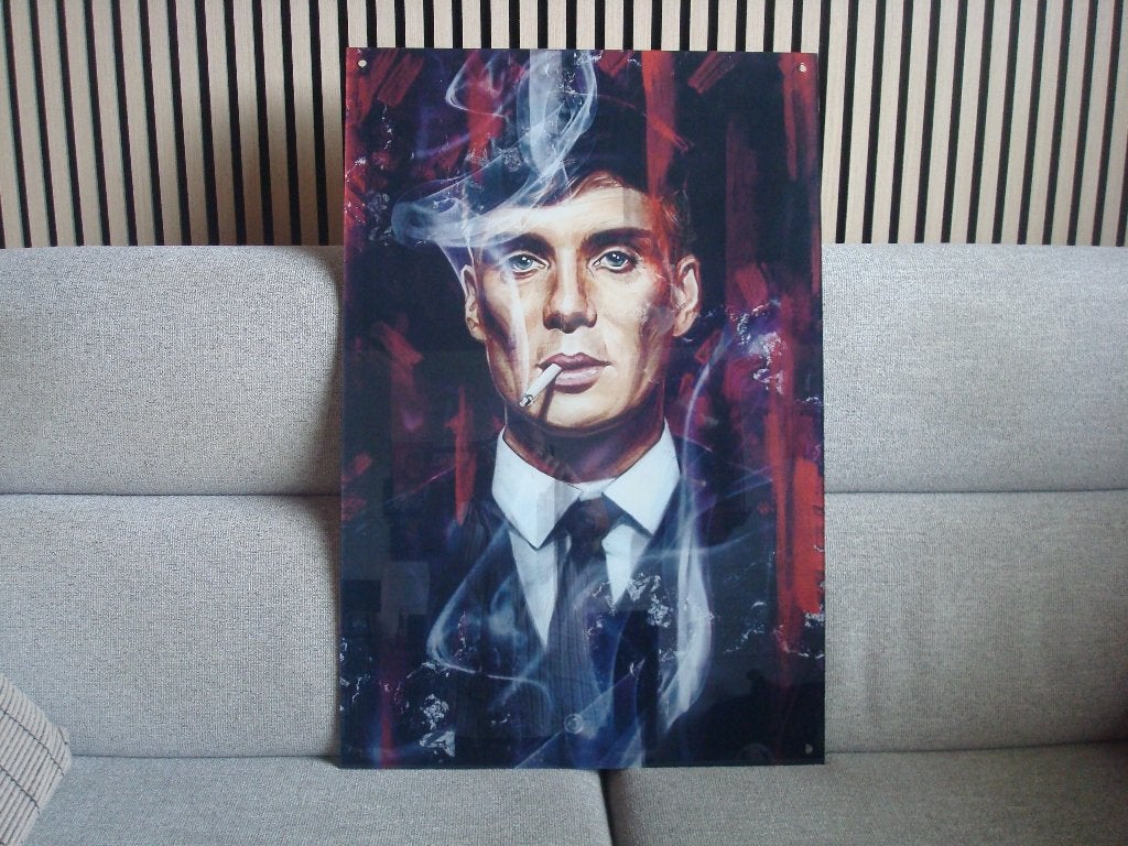 MOOIE KUNSTOF WANDFOTO VAN CILLIAN MURPHY ., Overige typen, Ophalen of Verzenden, Zo goed als nieuw, 75 – 100