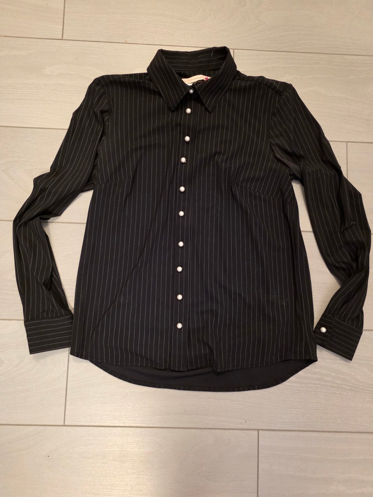 Studio Anneloes blouse met streepjespatroon, Studio Anneloes, Zwart, Ophalen of Verzenden, Zo goed als nieuw