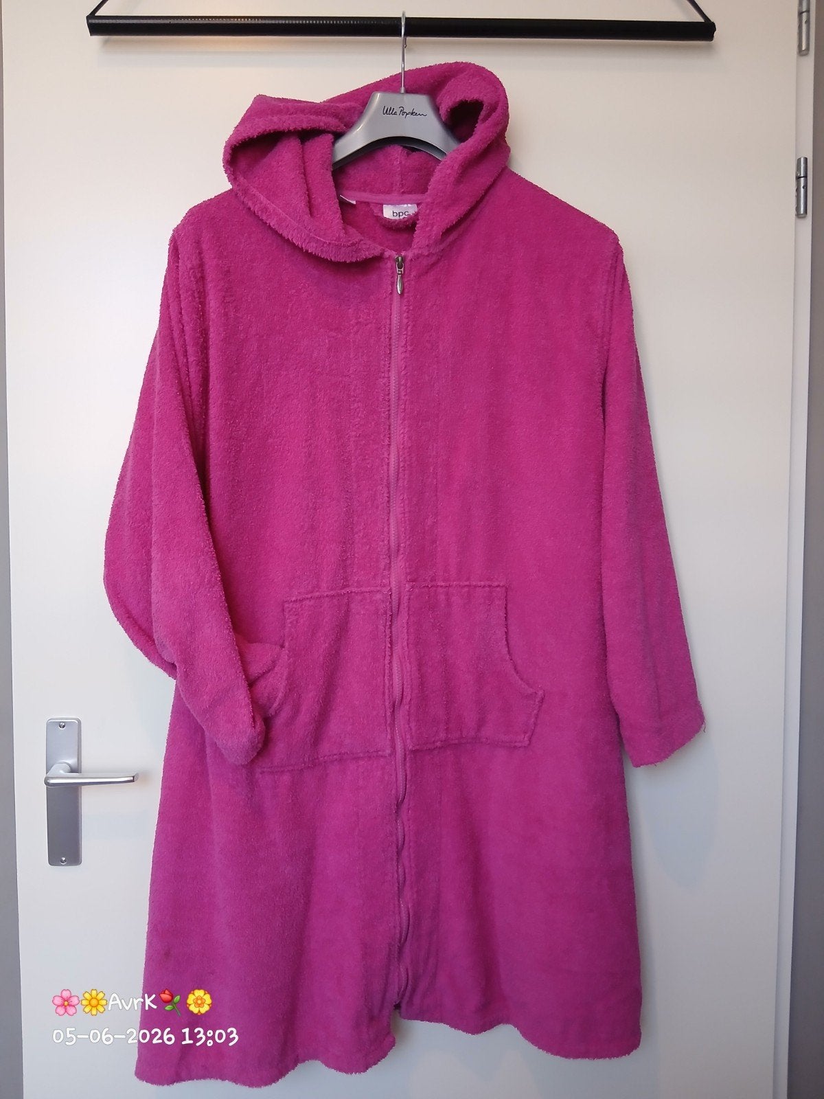 badjas ochtendjas knal-roze bonprix maat 56-58, Bonprix, Verzenden, Zo goed als nieuw, Roze