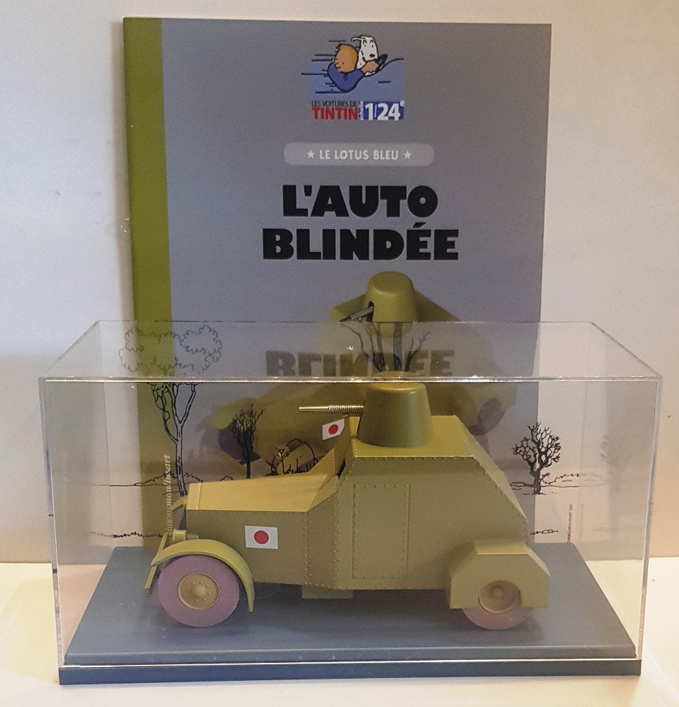 Les voitures de Tintin 1/24 N42, "L'auto blindée", Verzenden, Kuifje, Nieuw, Beeldje of Figuurtje