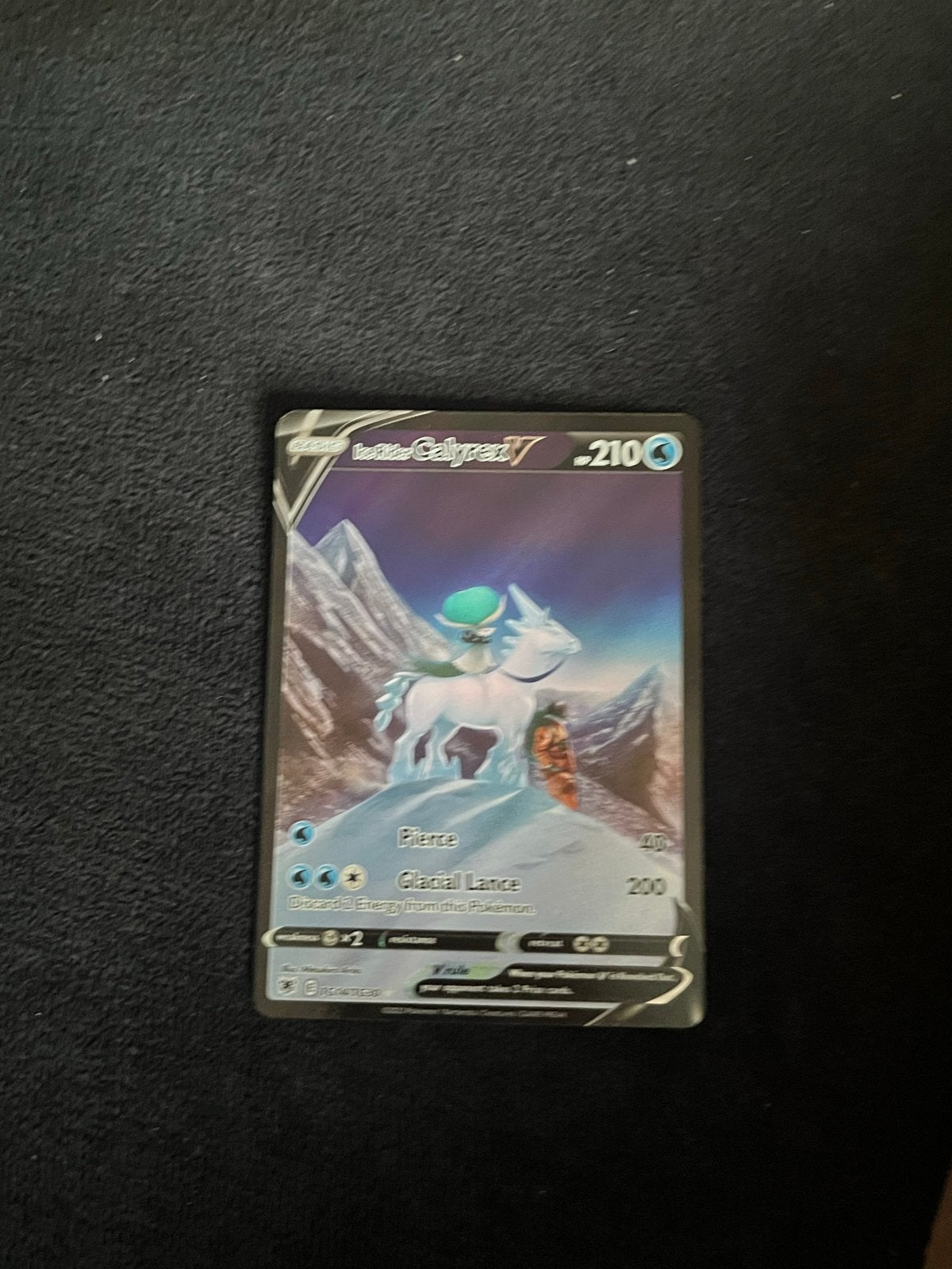 Ice Rider Calyrex V Astral Radiance NM Pokémon kaart, Ophalen of Verzenden, Zo goed als nieuw, Losse kaart, Foil