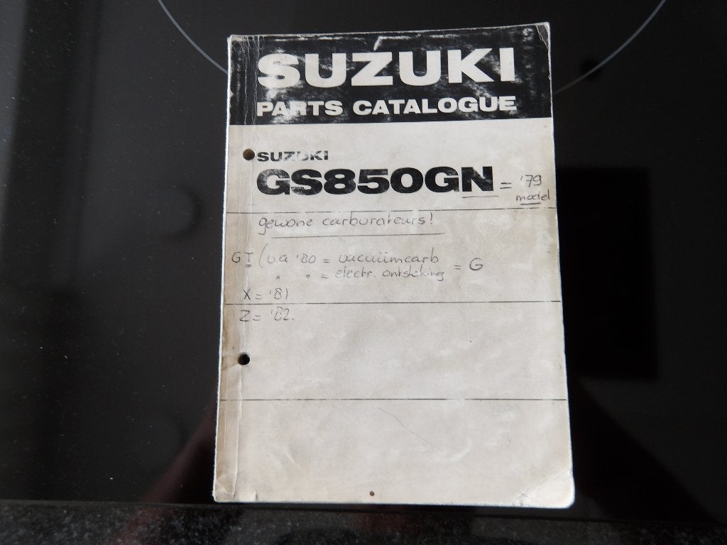 Suzuki GS850GN Onderdelen Catalogus (1979 model), Ophalen of Verzenden, Suzuki