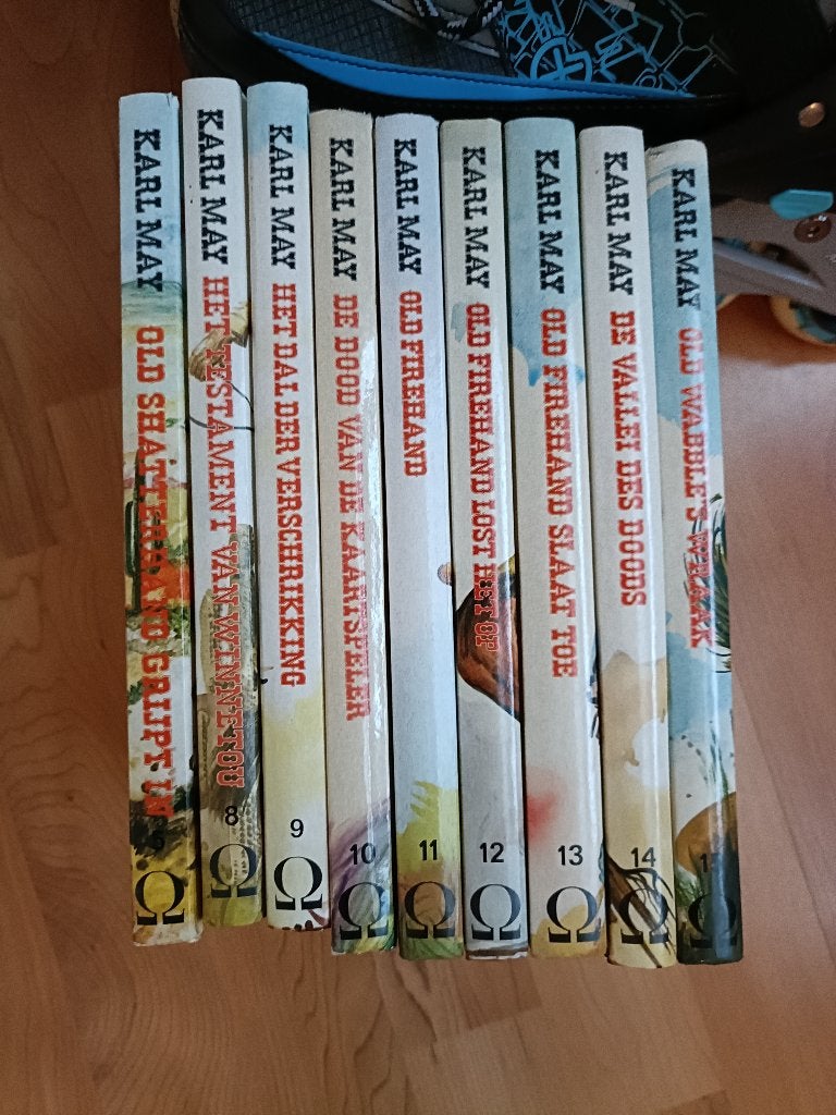 9 Omgea jeugdboeken Karl May Winnetou en Old Shatterhand, Boeken, Gelezen, Verzenden, Karl May, Fictie
