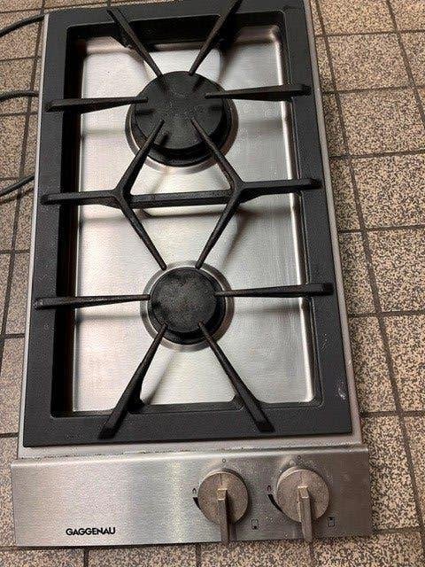 KOOKPLAAT GAS INBOUW 1 EN 2 PITS GAGGENAU, Ophalen, Gebruikt, 3 kookzones of minder, Inbouw