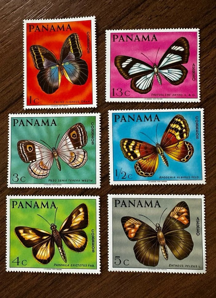 Panama 1968 Vlinders  Ongebruikt Postzegels Set, Ophalen of Verzenden, Midden-Amerika
