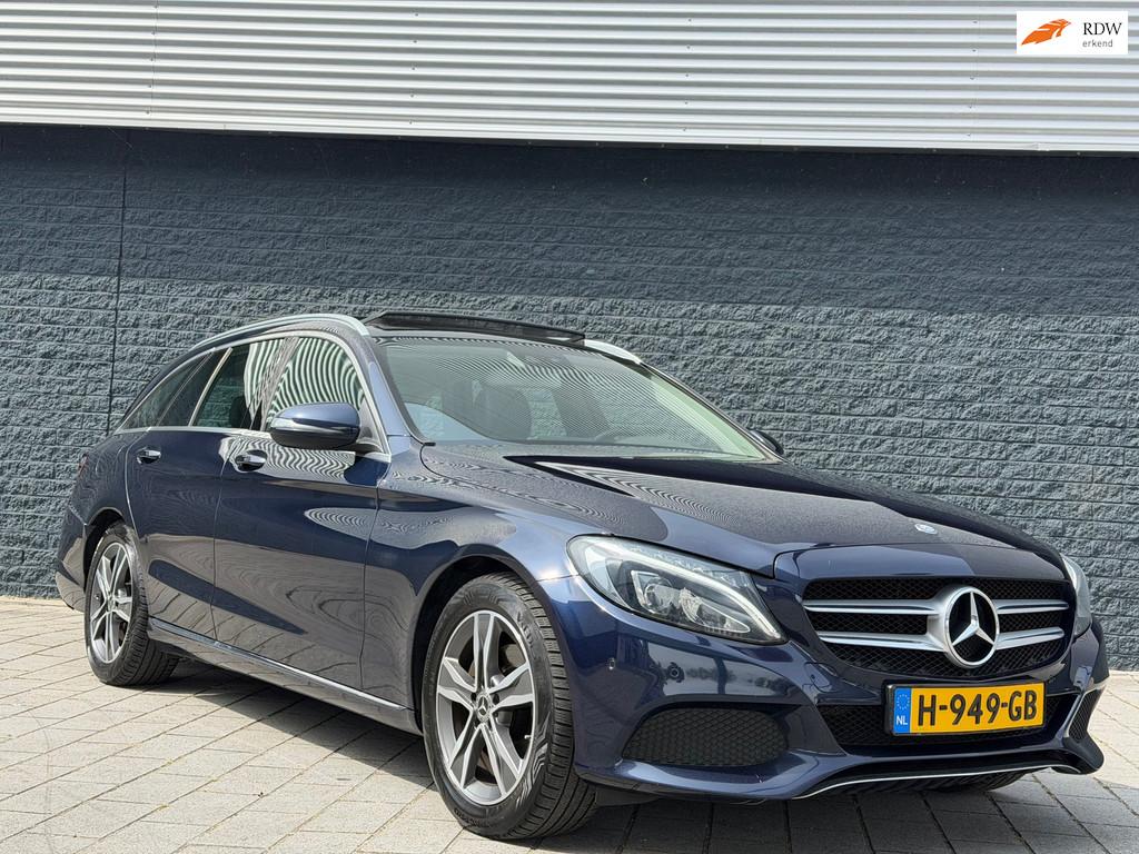 Mercedes-Benz C-klasse Estate 220 CDI PANO/AUTOMAAT/LED, Auto's, Mercedes-Benz, Automaat, Achterwielaandrijving, Euro 6, 4 cilinders