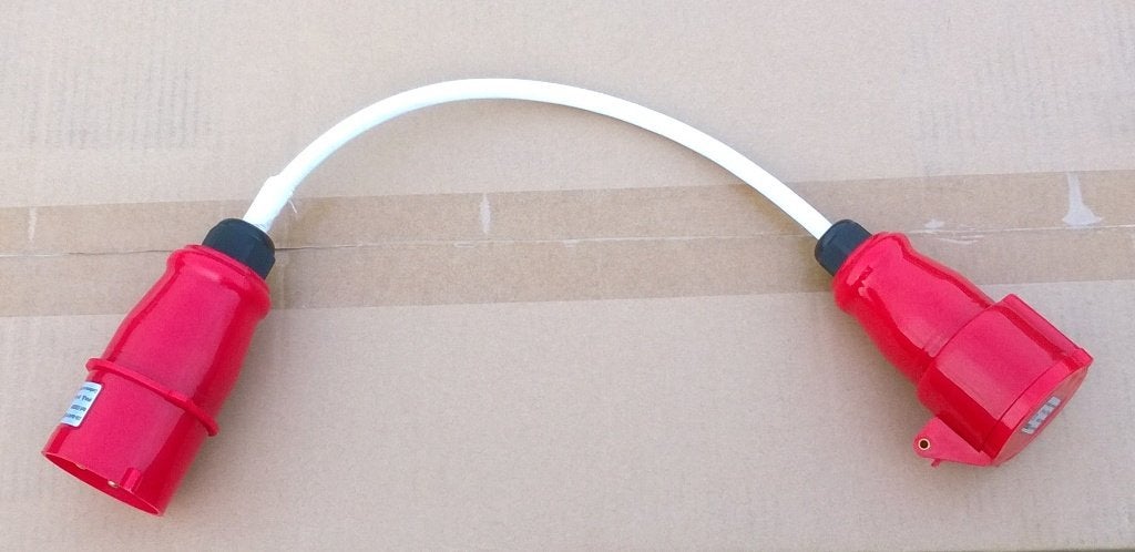 Verloopsnoer 3 fase, 32A - 16A (max), Nieuw, Ophalen of Verzenden, Nb, Nb