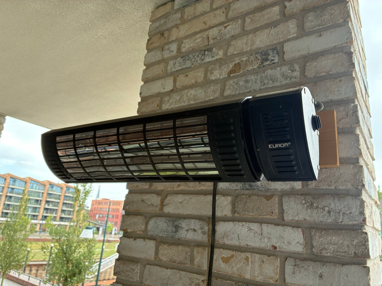 Eurom Terrasverwarmer met Afstandsbediening, Ophalen, Gebruikt, Elektrisch, Wand