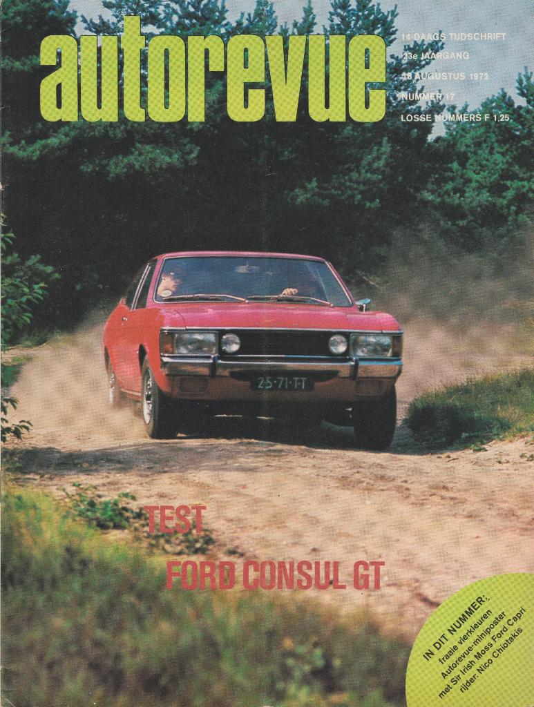 Ford Consul - Granada ( 1 - MK1 ) testen in Autovisie e.a., Gelezen, Ford, Ophalen of Verzenden, Autovisie