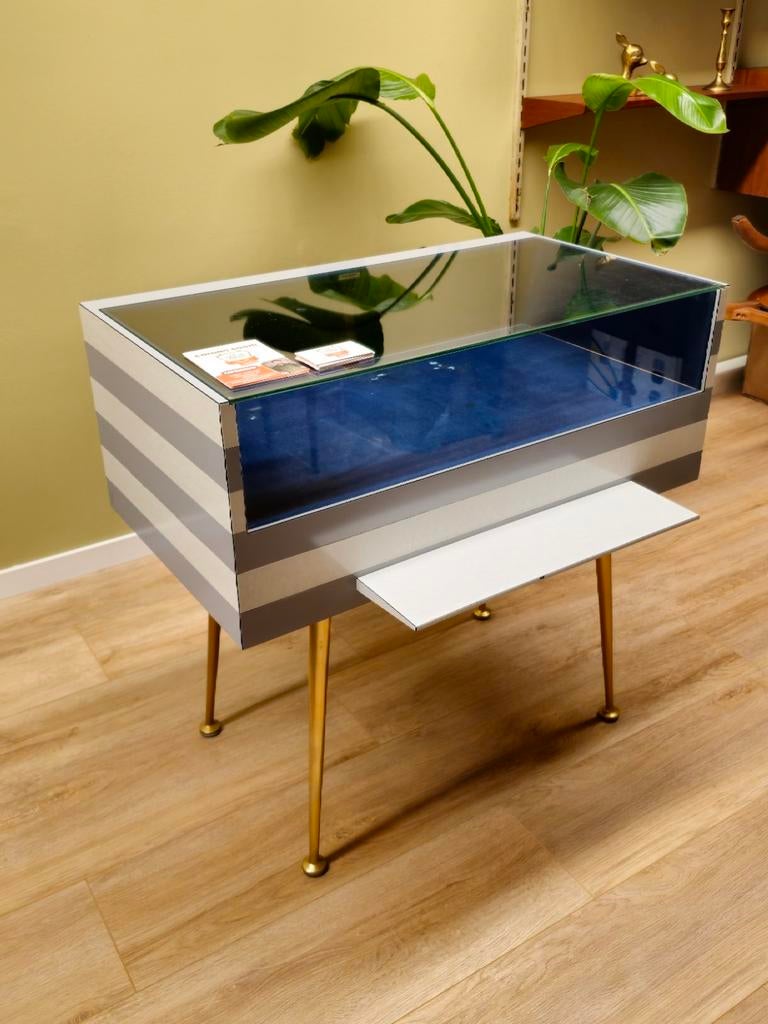 Vintage Toonbank Vitrinekast Vitrine Kast Kastje, Huis en Inrichting, Kasten | Vitrinekasten, Ophalen, 50 tot 100 cm, Nvt, Minder dan 100 cm