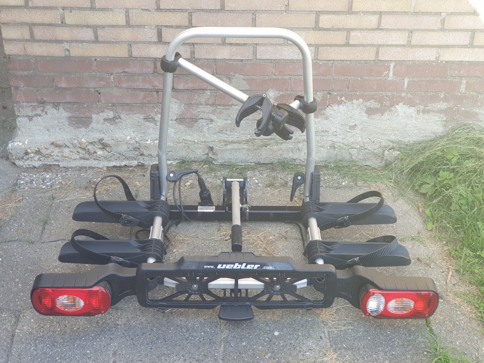 Lichtgewicht fietsendrag Uebler X21 Voor Ebike's Kantelbaar, Ophalen, Gebruikt, Elektrische fiets, 2 fietsen