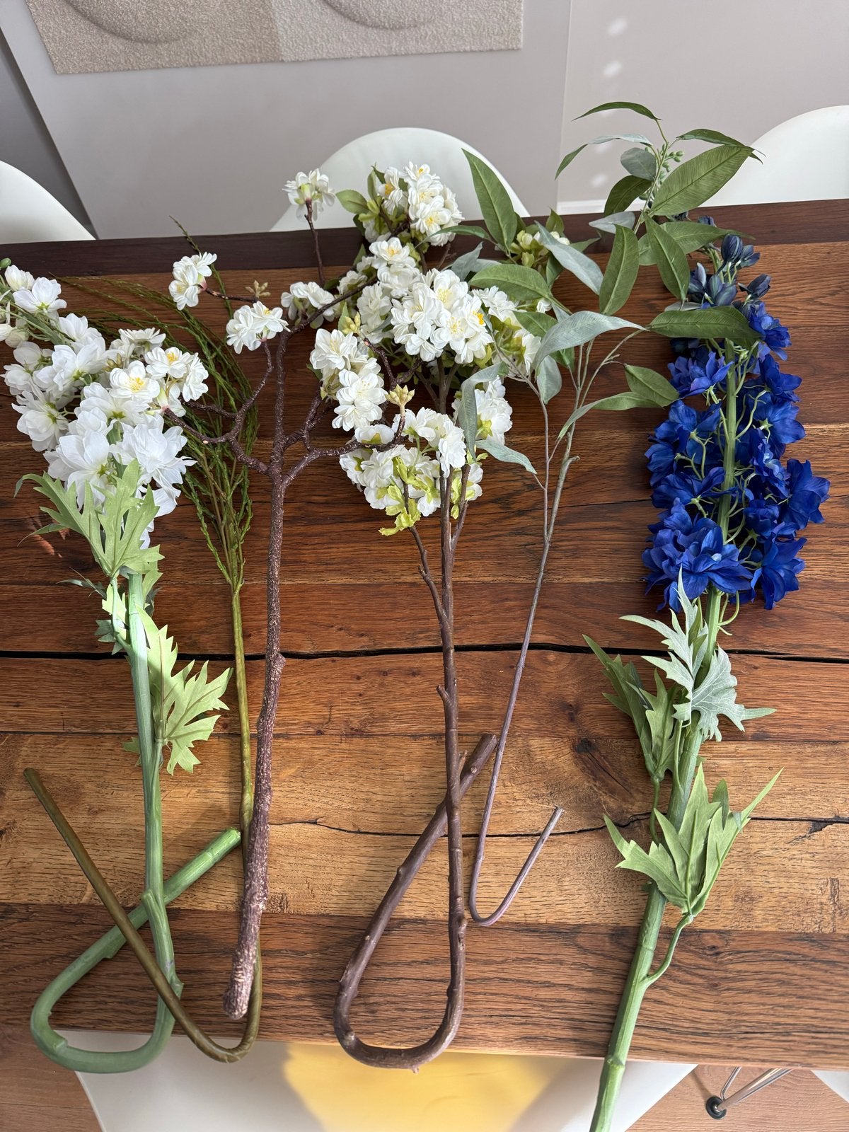 Diverse kunstbloemen en -takken voor decoratie, Ophalen, Binnen, Kunststof, Onderhoudsvrij