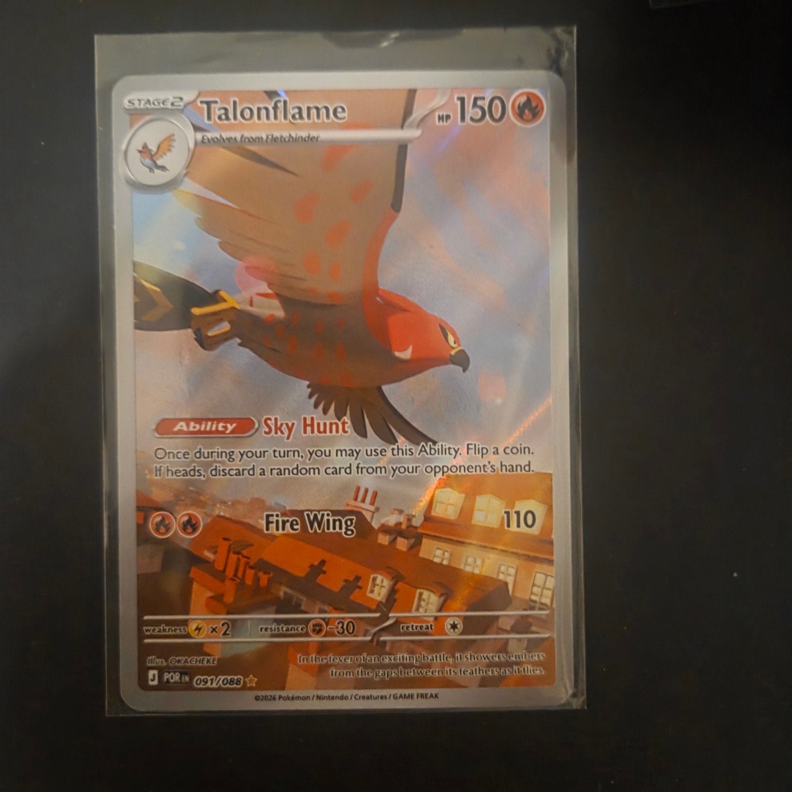 Talonflame #091, Ophalen