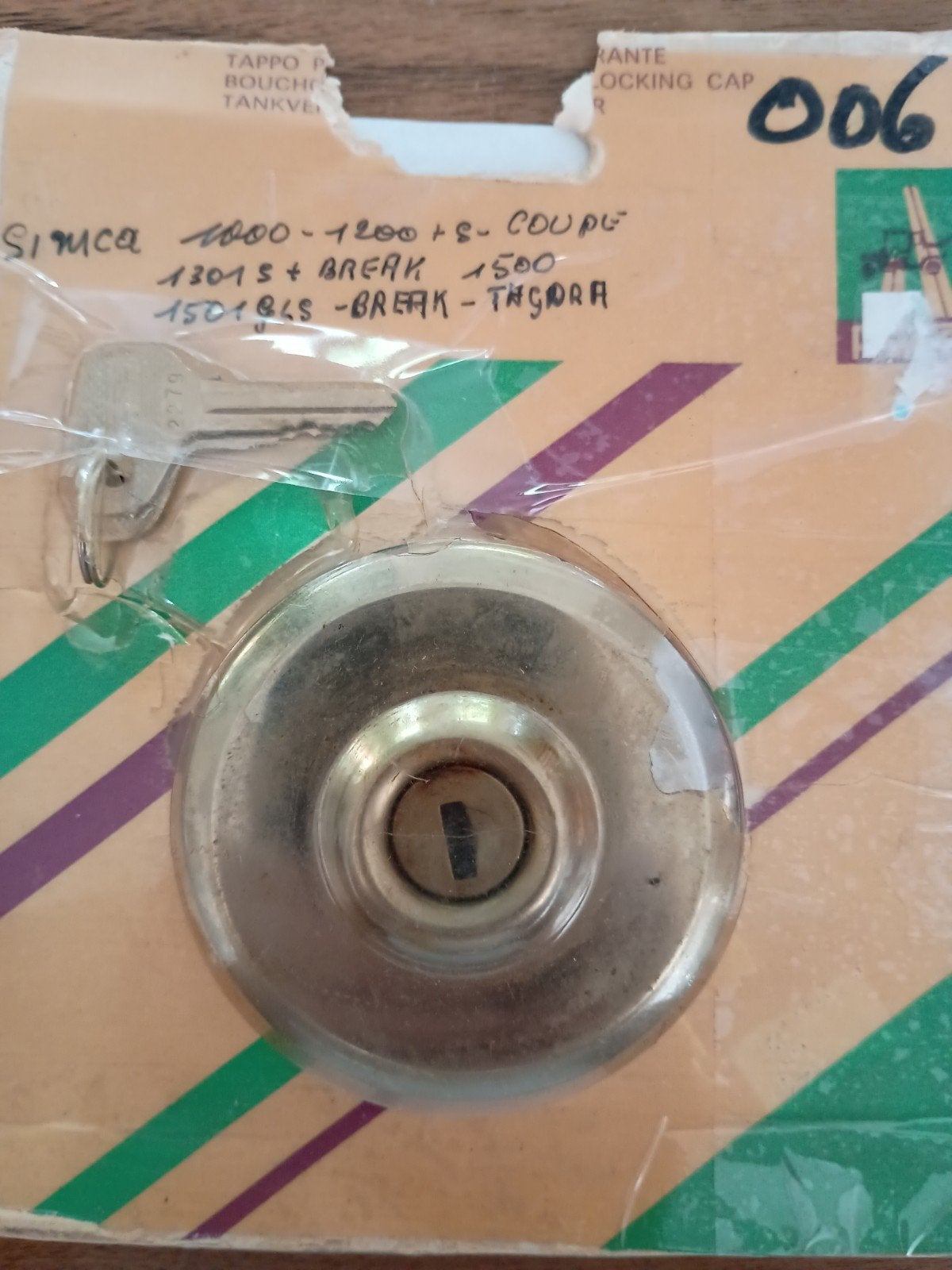 Simca Tankdop met sleutel - Nieuw in verpakking, Ophalen of Verzenden, Nieuw, Overige automerken