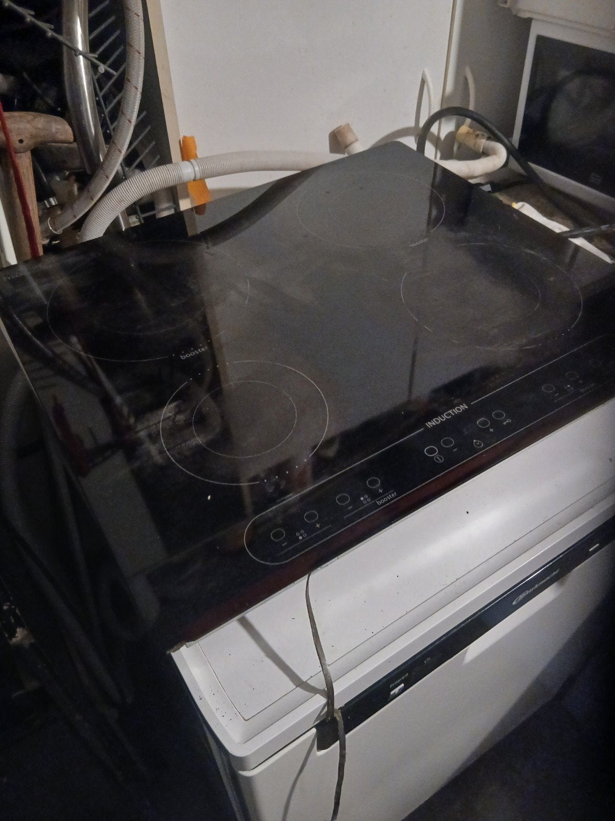 Whirlpool inductiekookplaat inbouw, Ophalen of Verzenden, Inbouw, Inductie, 4 kookzones