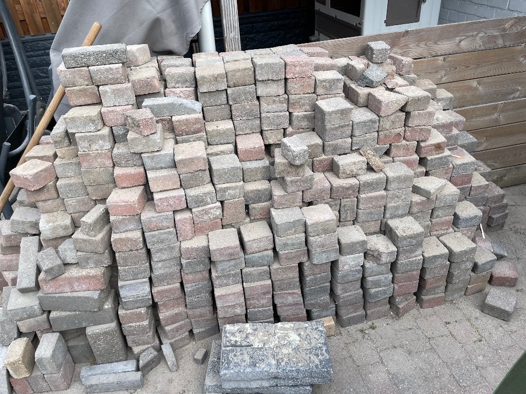 Getrommelde klinkers, Ophalen, Gebruikt, Klinkers, 10 m² of meer