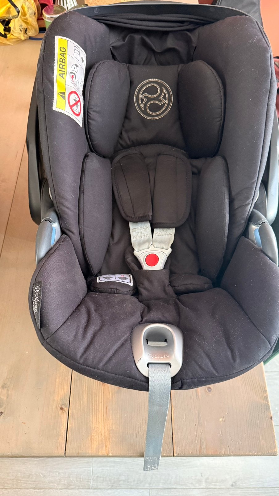 Cybex Cloud Z i-size zwart (met ligstand) platinum, Zijbescherming, Zo goed als nieuw, Isofix, 0 t/m 13 kg