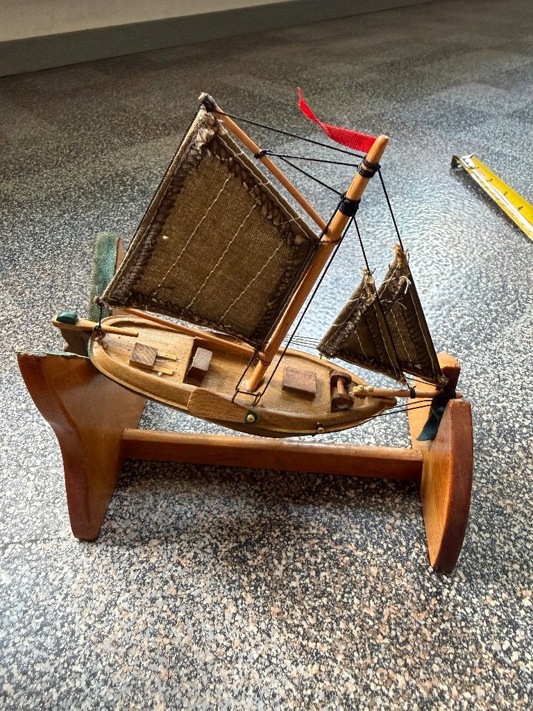 houten punter Nederlandse platbodem, Ophalen of Verzenden