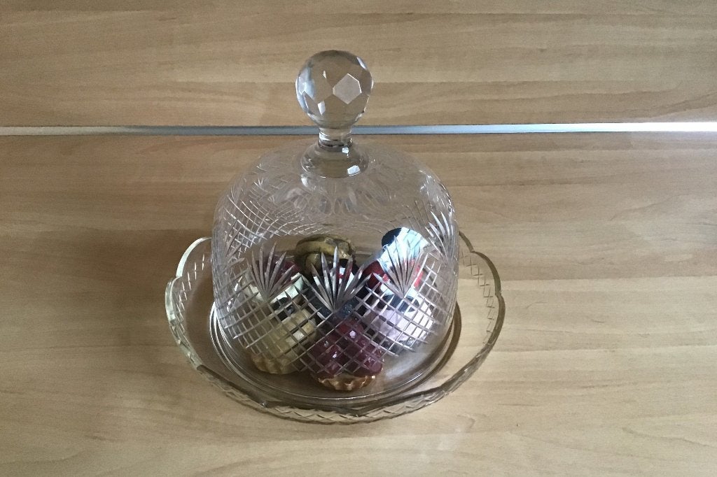 Antieke stolp kristal groot, Huis en Inrichting, Woonaccessoires | Stolpen, Ophalen of Verzenden, Gebruikt