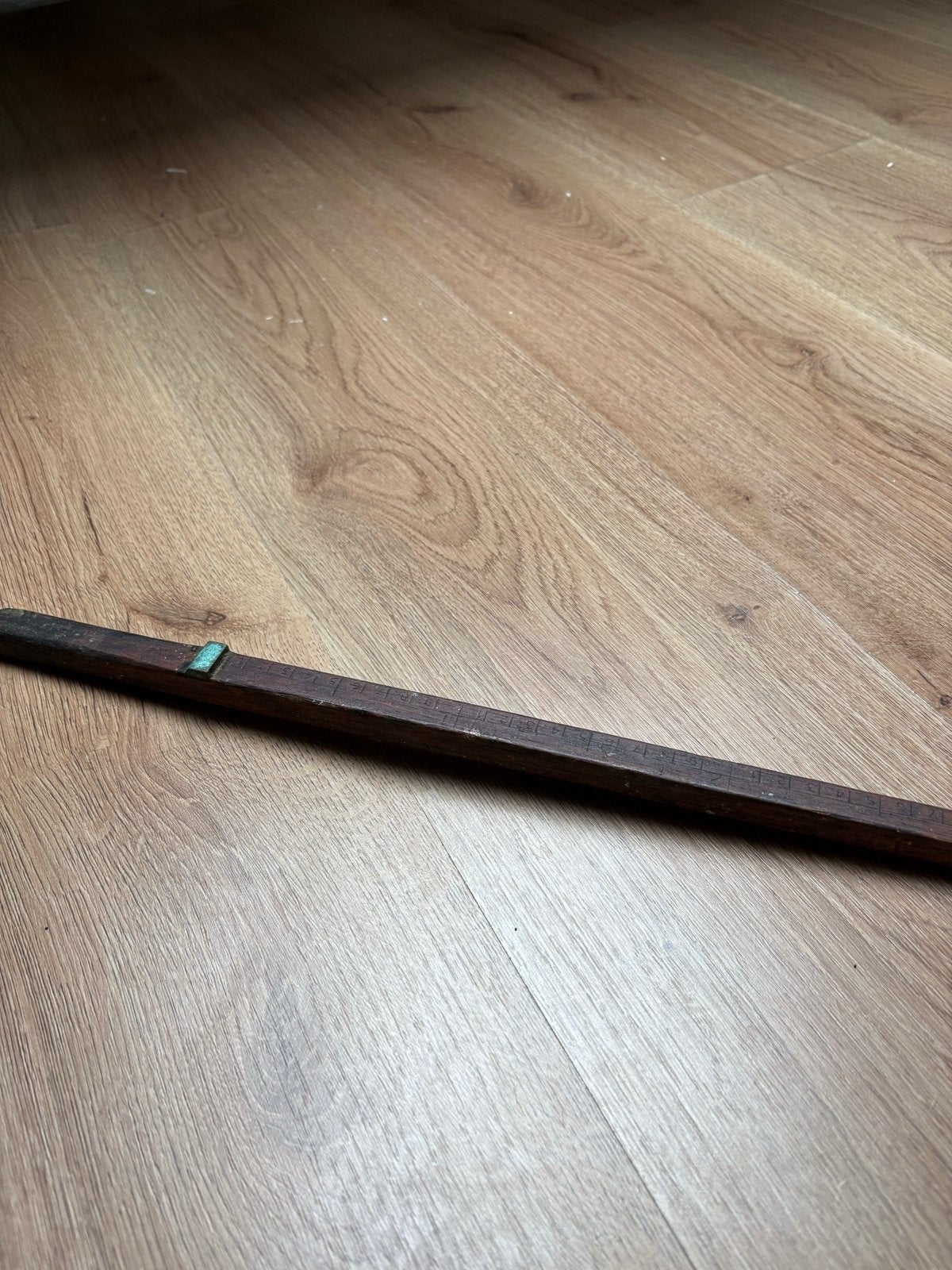 Antieke houten meetlat/een el maat, Ophalen