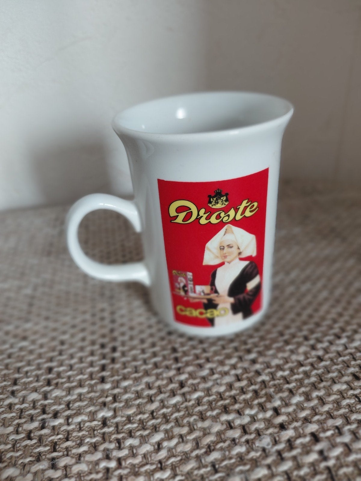 Vintage Droste Cacao Mok - 10 cm hoog, Ophalen of Verzenden