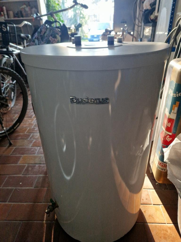 123L Boiler Buffervat Buderus voor Warmtepomp, Ophalen, Gebruikt, 20 tot 100 liter, Aardgas