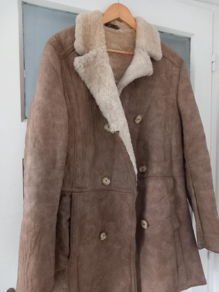 warme jas winter vintage lammy coat shearling schapenwol, Ophalen of Verzenden, Zo goed als nieuw, Maat 38/40 (M), Overige kleuren
