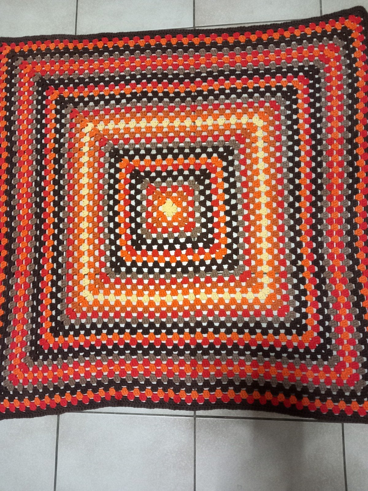 Granny square tafelkleed 100x100 cm, Ophalen of Verzenden, Rechthoek