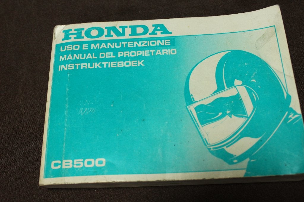Honda CB500 1993 motorfiets instructie boekje CB 500, Motoren, Handleidingen en Instructieboekjes, Ophalen of Verzenden, Honda