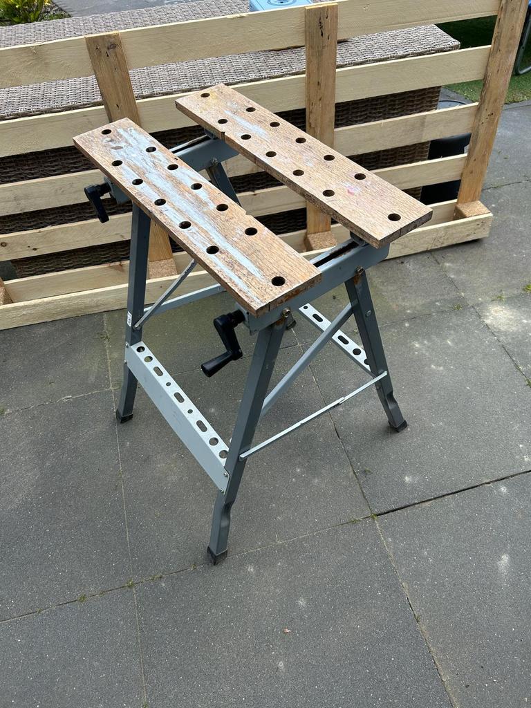 Workmate, Doe-het-zelf en Verbouw, Werkbanken, Ophalen, Zo goed als nieuw, Minder dan 70 cm, Inklapbaar