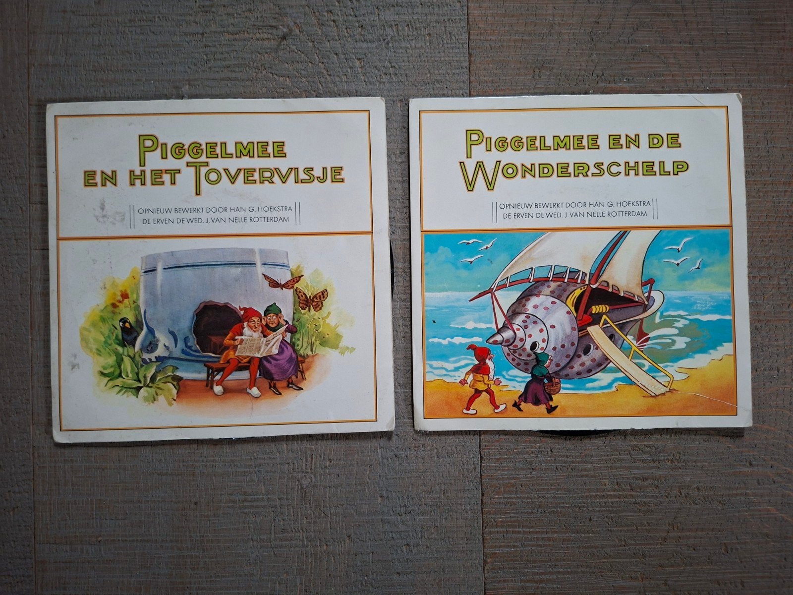 2 vintage vinyl singles Piggelmee, Cd's en Dvd's, Ophalen of Verzenden, Gebruikt, Pop