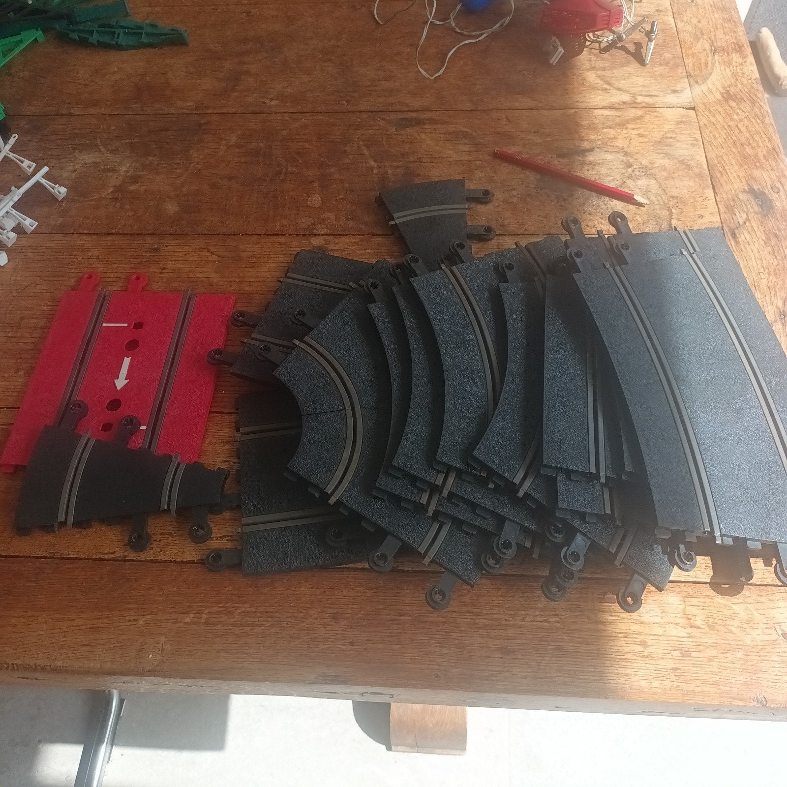 Diverse Scalextric Baandelen - Totaal 16 Stuks, Kinderen en Baby's, Speelgoed | Racebanen, Overige merken, Gebruikt, Onderdelen