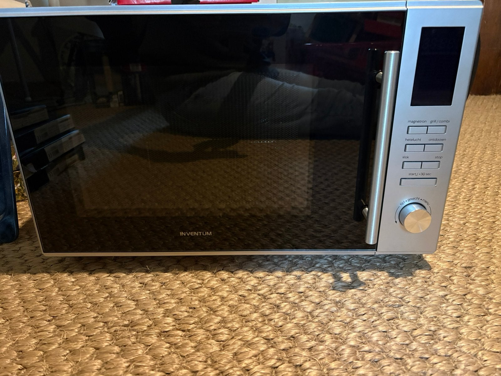Inventum Combimagnetron - Zo goed als nieuw, Combimagnetron, 60 cm of meer, Grill, Ophalen of Verzenden