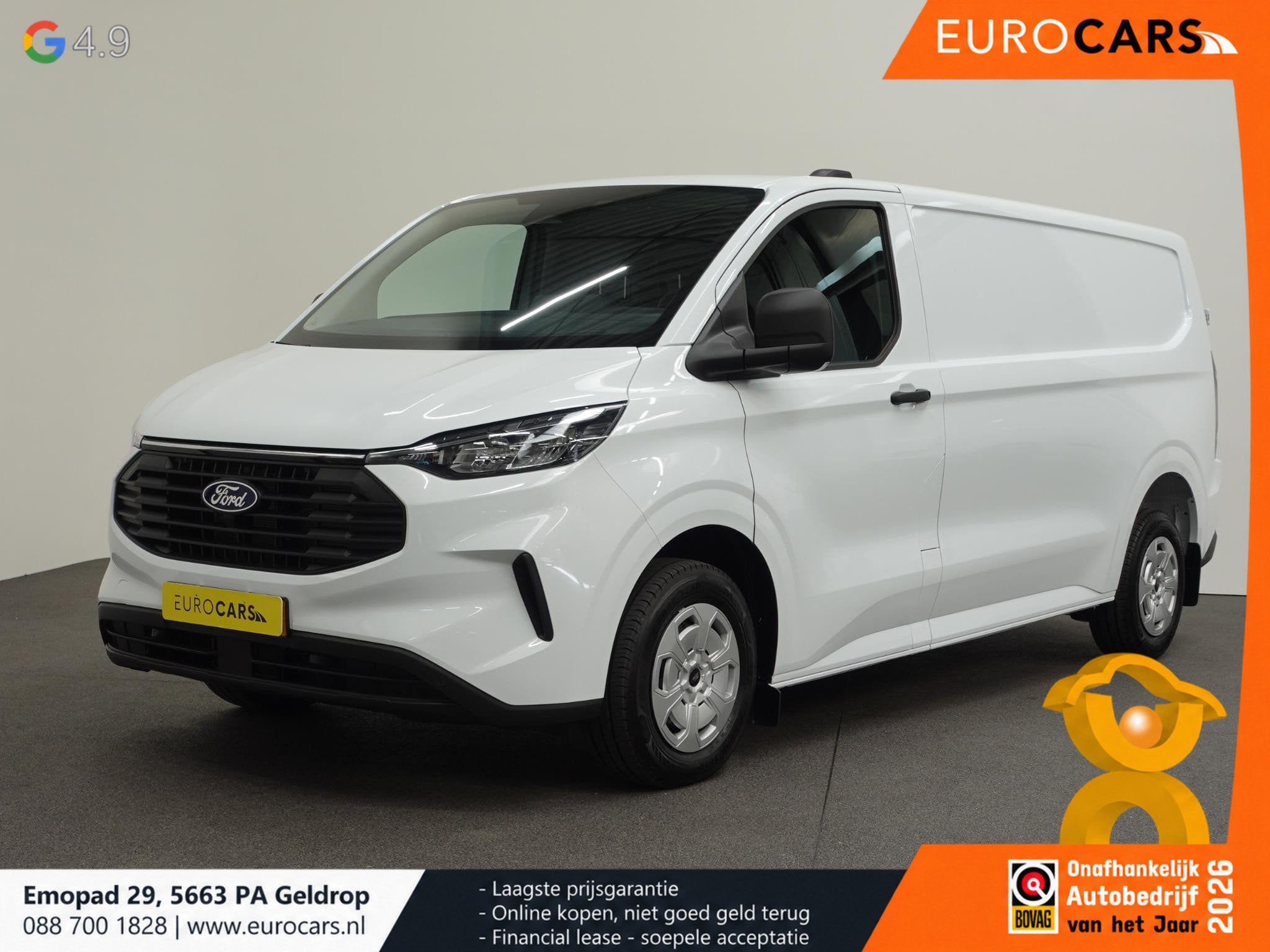 Ford Transit Custom 300 2.0 TDCI L2H1 Airco Cruise Navigatie, Gebruikt, Verwarmde buitenspiegels, 4 cilinders, 2800 kg