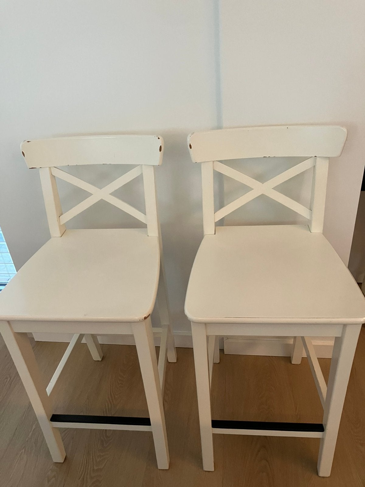 Barkrukken, Huis en Inrichting, Ophalen, Gebruikt, 60 tot 90 cm, Hout