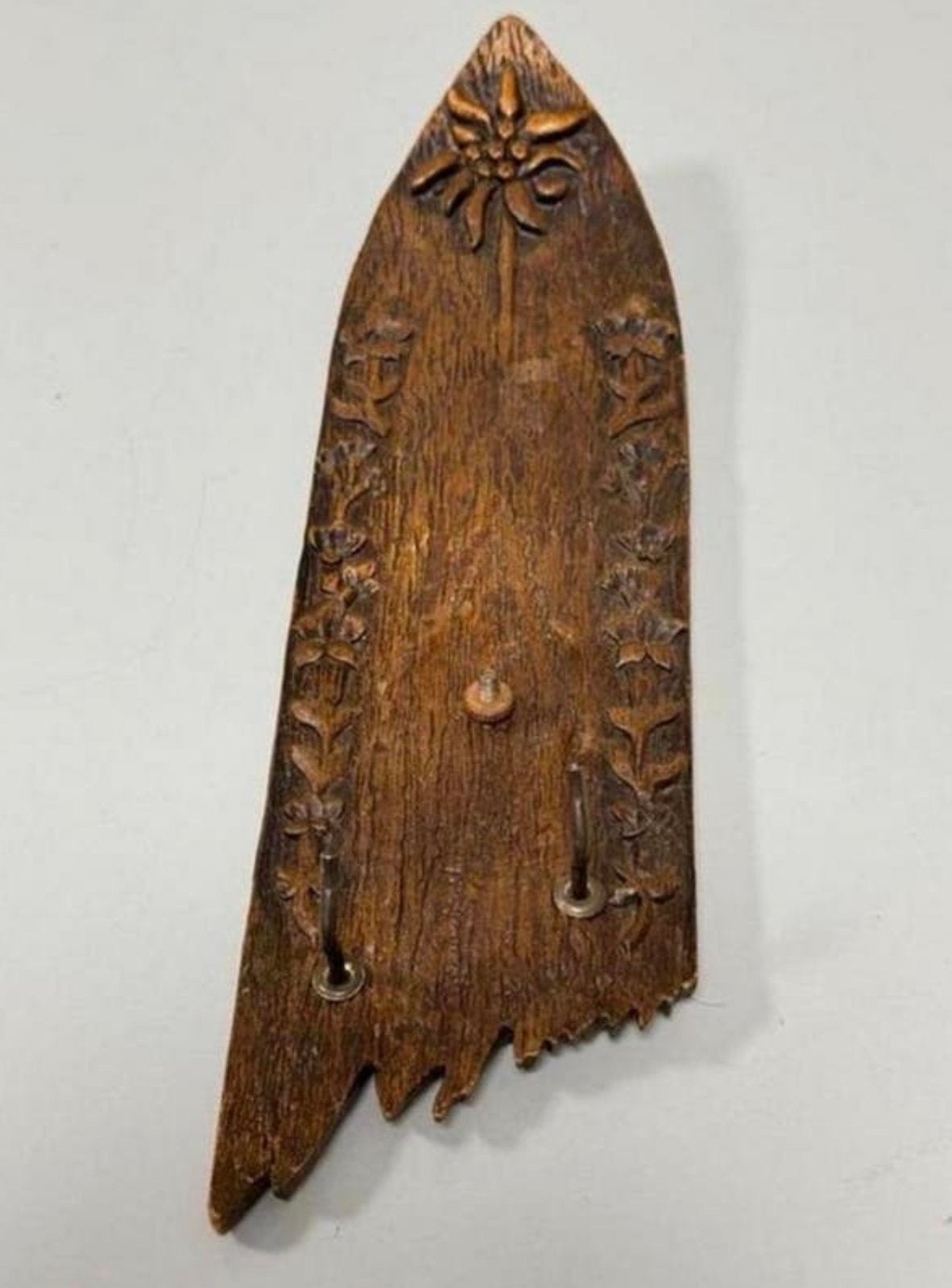 Antiek antieke hout houten Surfplank kapstok sleutelophanger, Ophalen of Verzenden