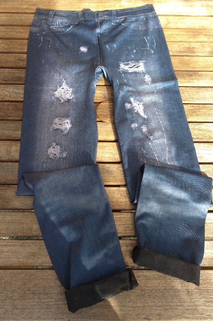 nieuwe spijker legging (look a like), Kleding | Dames, Leggings, Maillots en Panty's, Legging, Maat 36/38 (S), Blauw, Nieuw