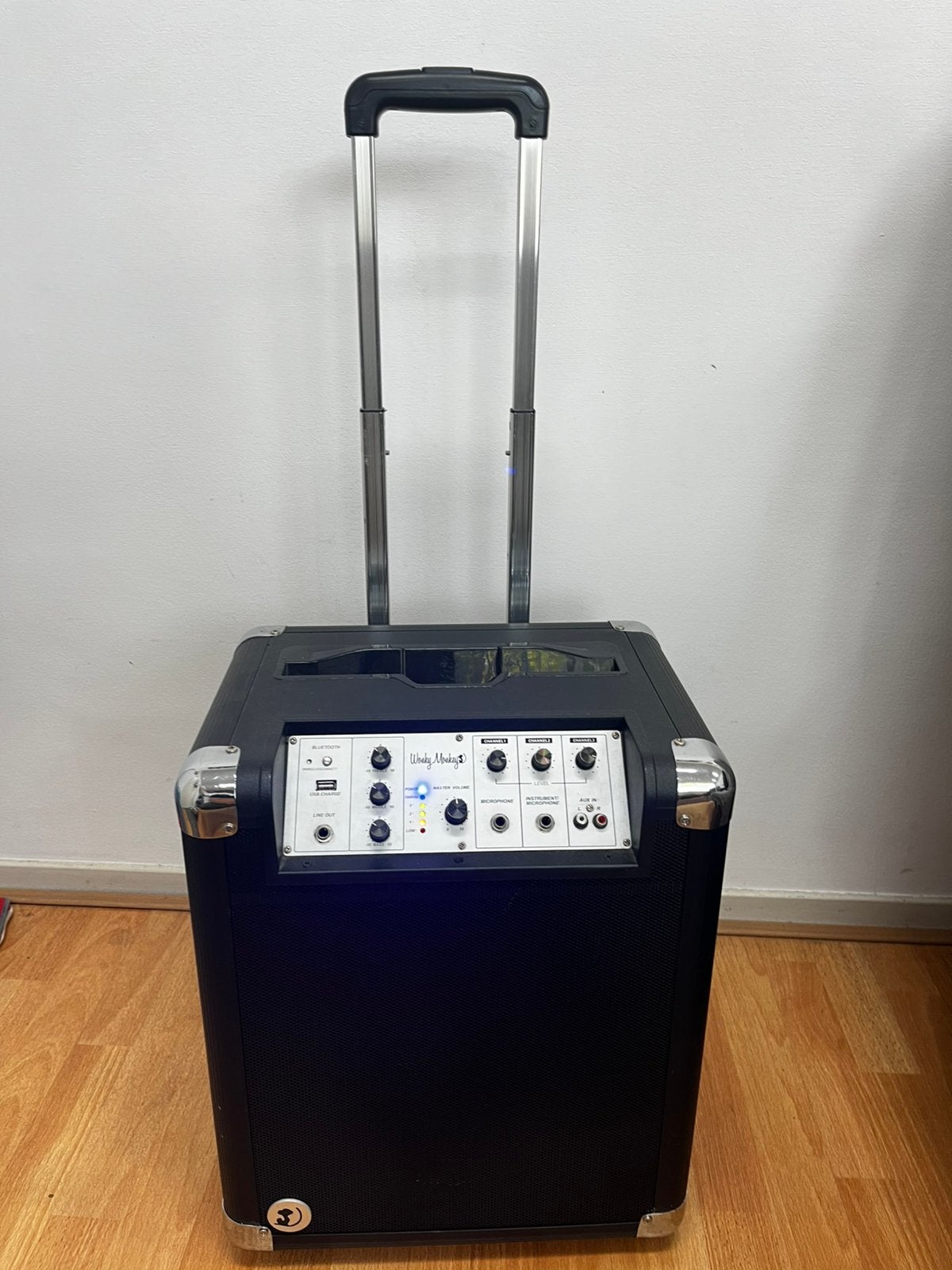 Mobiele PA speaker / gitaarversterker – Bluetooth, accu, Ophalen of Verzenden, Zo goed als nieuw, Minder dan 500 watt