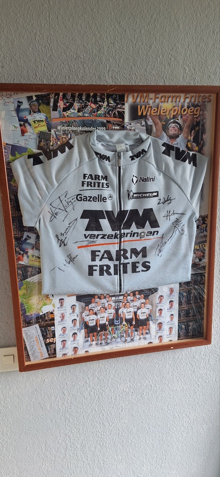 TVM Farm Frites (1999/2000) – Origineel Nalini wielershirt –, Ophalen of Verzenden, Zo goed als nieuw, Overige sporten, Shirt