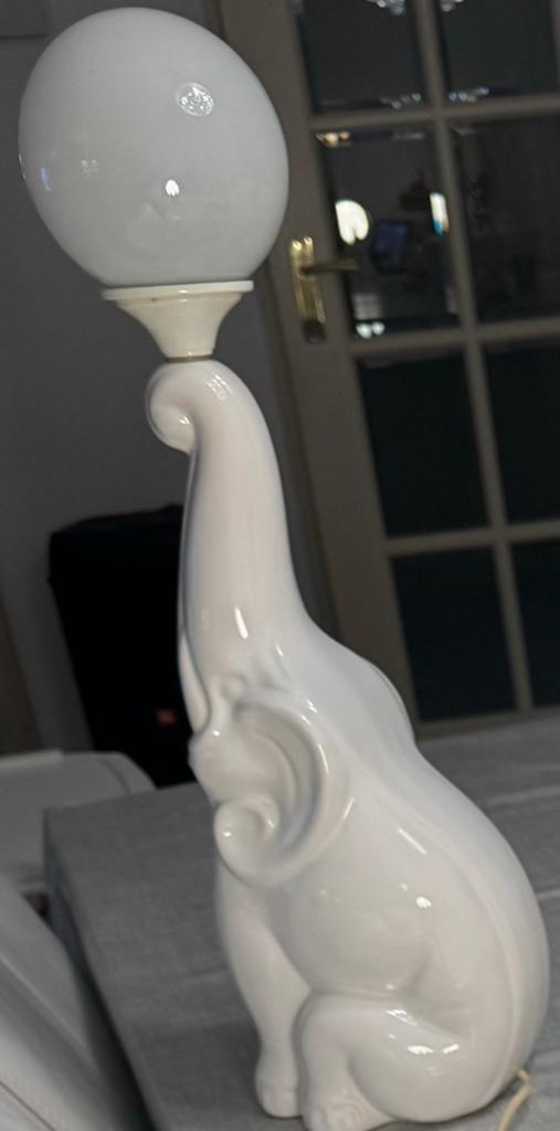 Opruiming Werkende Vintage Design olifanten lamp., Ophalen of Verzenden, Zo goed als nieuw