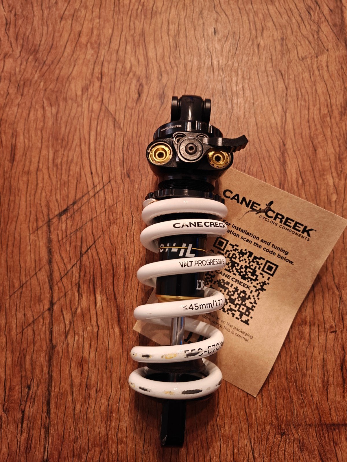 Cane Creek Coil IL Schokdemper 190-45 met 550 lbs veer, Gebruikt, Overige materialen, Overige typen, Cane Creek