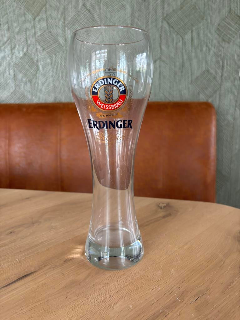 Erdinger bierglas 0,5 liter, Ophalen of Verzenden, Zo goed als nieuw, Bierglas