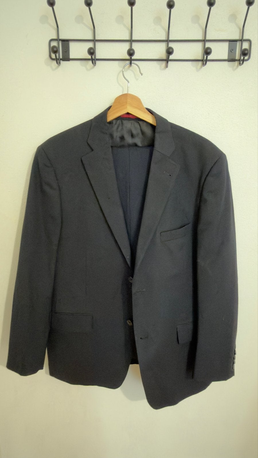 Stijlvol Zwart Heren Colbert - Maat L, Kleding | Heren, Ophalen, Zo goed als nieuw, Maat 52/54 (L), Zwart