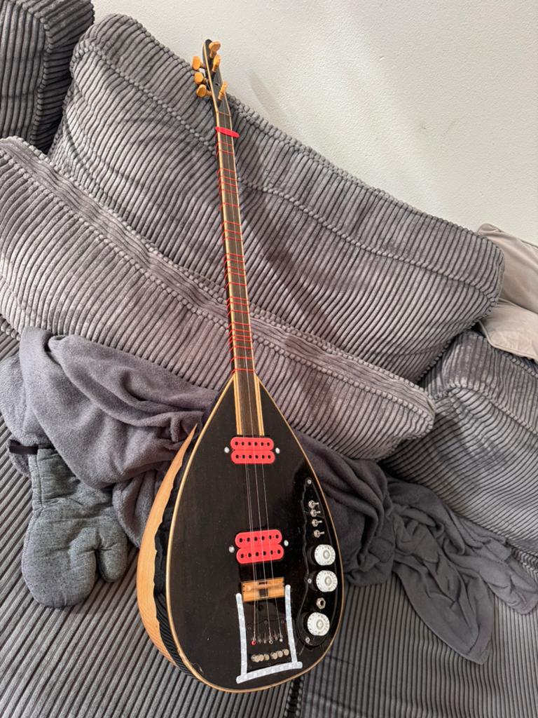 Saz, langehals electrische saz., Ophalen, Luit, Saz of Bouzouki