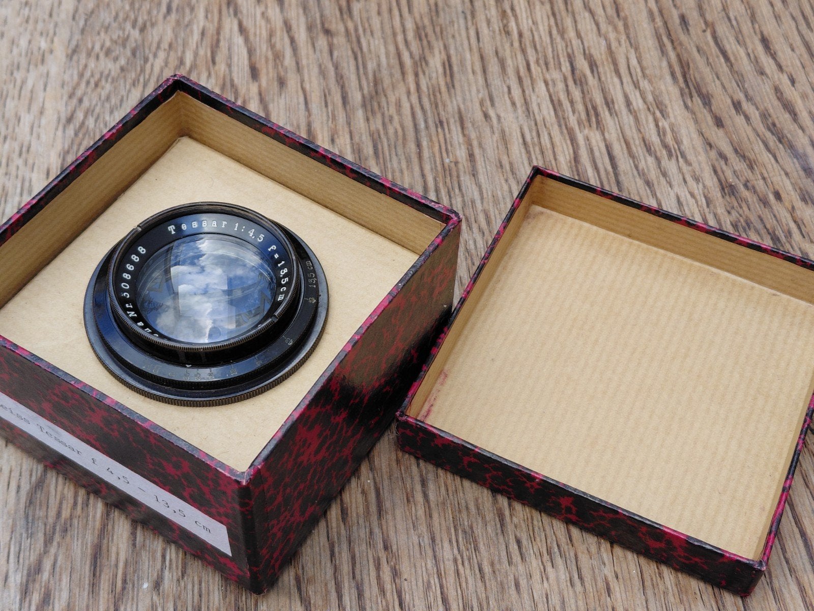 Oude Carl Zeiss lens ca 1925, Verzamelen, Fotografica en Filmapparatuur, Ophalen of Verzenden, Lens of Lenzen