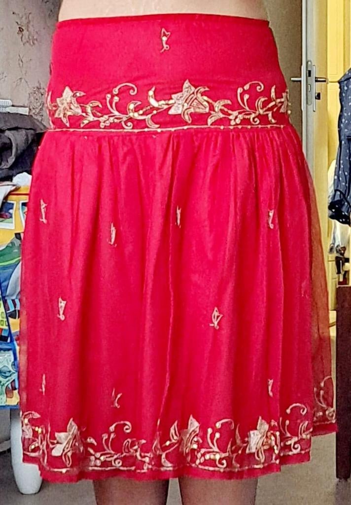 Saree Rok, Kleding | Dames, Gelegenheidskleding, Ophalen of Verzenden, Zo goed als nieuw, Maat 38/40 (M), Overige typen