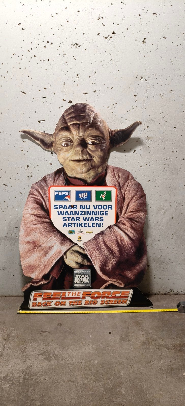 Star Wars Yoda Kartonnen Display Jaren '90 - Pepsi Promotie, Ophalen, Gebruikt, Overige typen