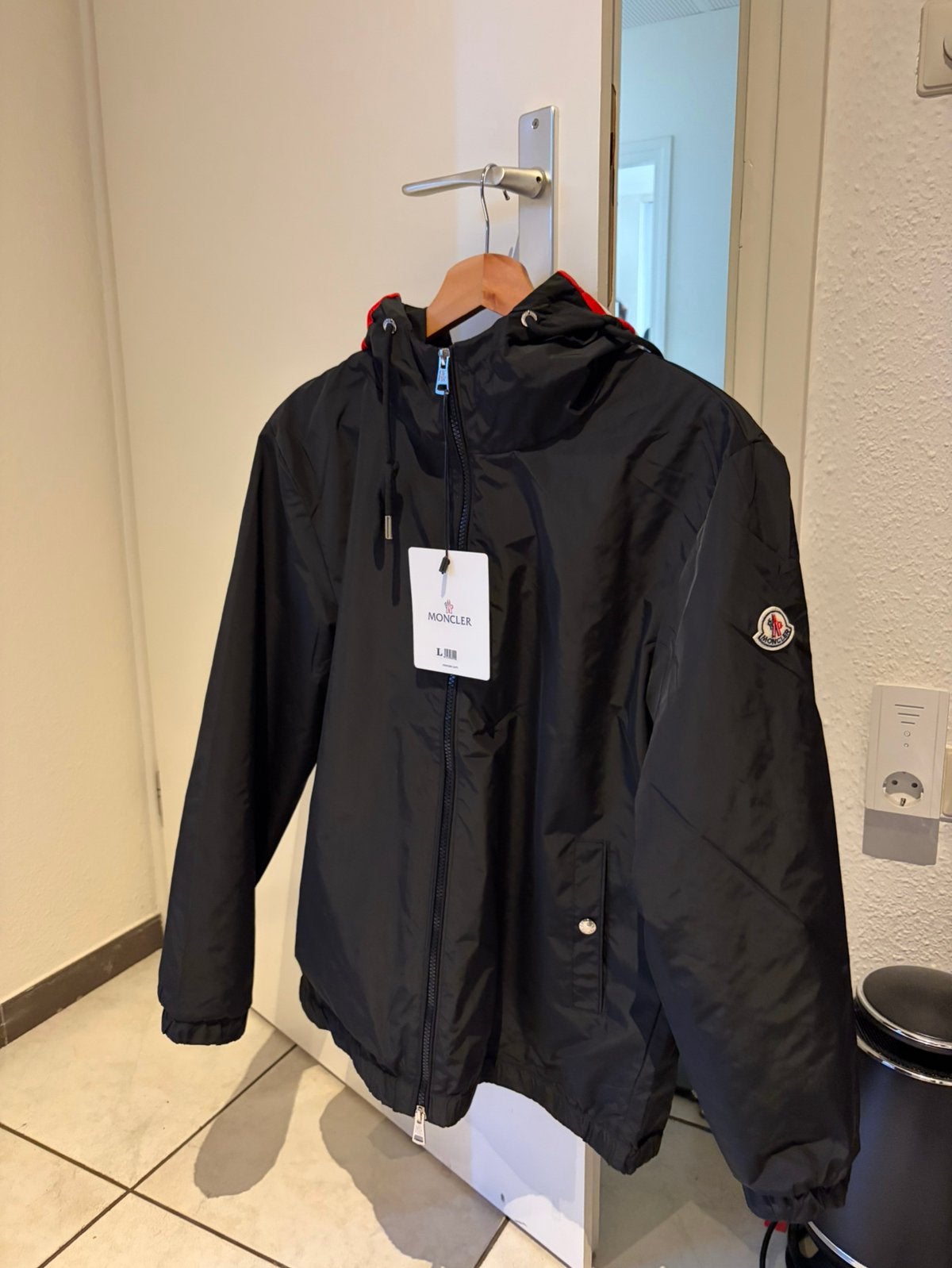 Moncler Zomerjas/Tussenjas Valt Medium, Kleding | Heren, Ophalen of Verzenden, Zo goed als nieuw, Maat 48/50 (M), Zwart
