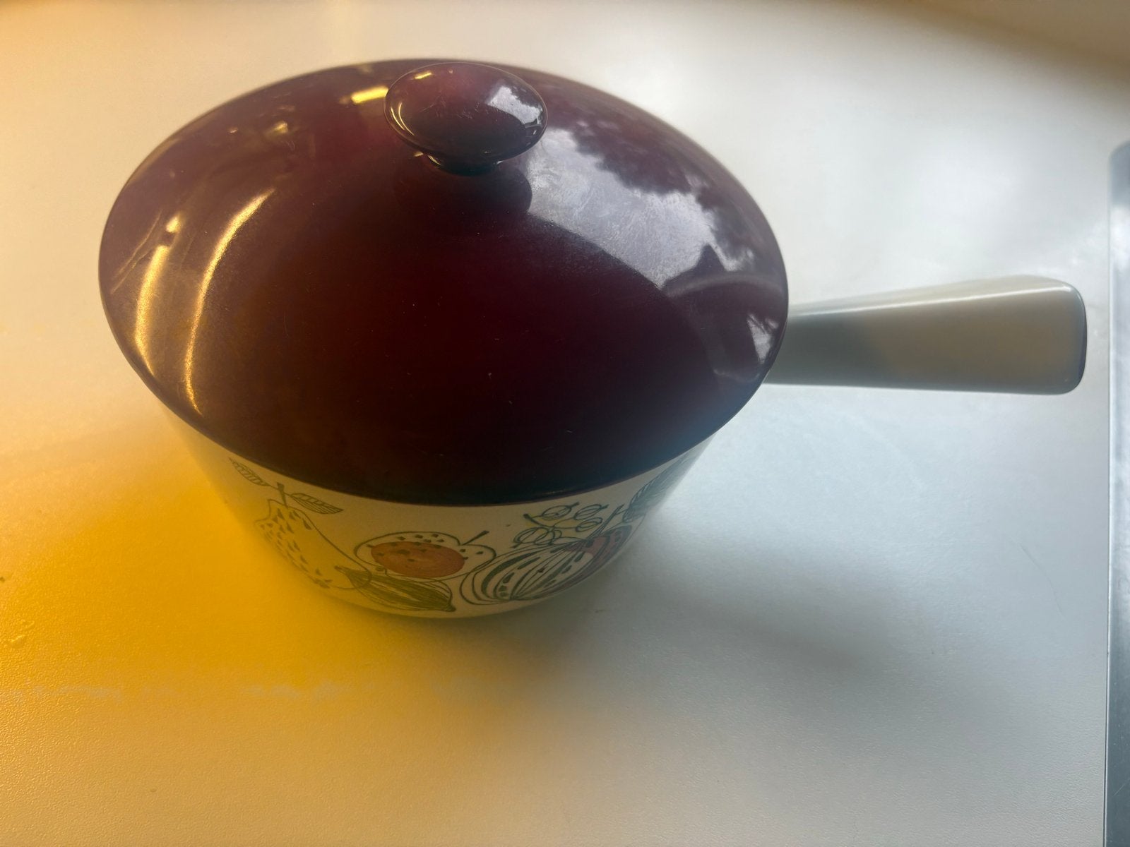 Rörstrand Verdura steelpan met deksel, Ophalen of Verzenden, Steen/keramiek, Meerkleurig, Overige merken
